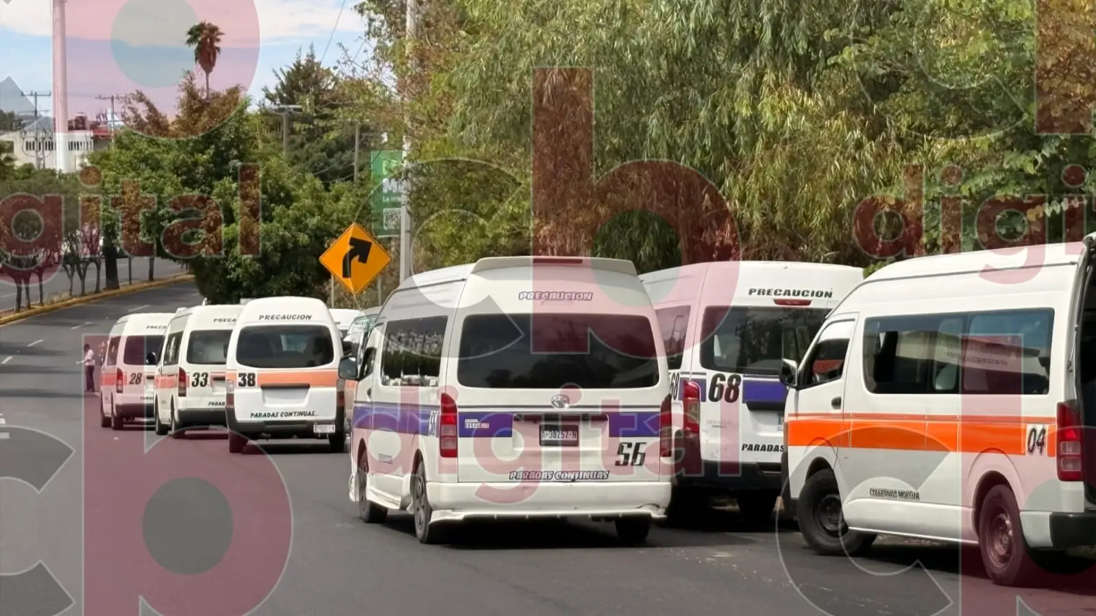 150 transportistas de CRT participaron en las protestas este miércoles