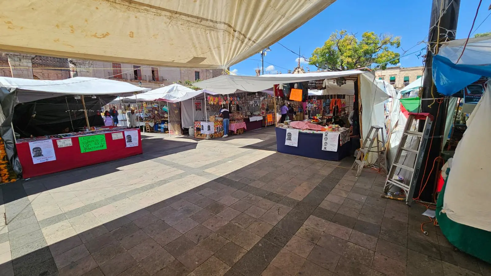 25 mdp dejo afectación el plantón del FNLS a comerciantes del centro histórico de Morelia