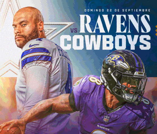 ¿A qué hora y dónde ver el partido Cowboys vs. Ravens?