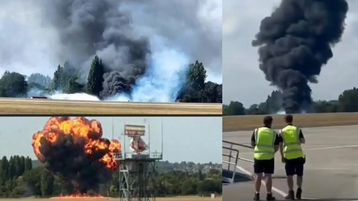 Accidente en aeropuerto: avión se estrella