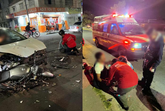 Accidentes de tránsito en diferentes puntos de Morelia dejan 2 heridos: Una joven de 19 años y uno de 22