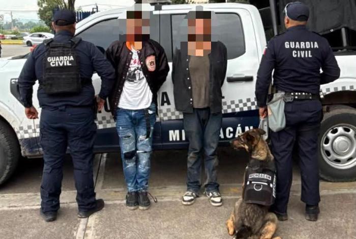 Agente ‘CIKI’ detecta mochila con dr0gas en Morelia