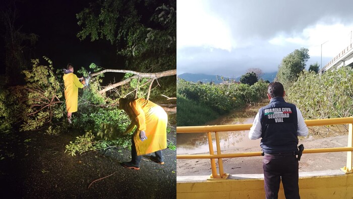 Agentes de Seguridad Vial Monitorean niveles de ríos y posibles derrumbes en Morelia