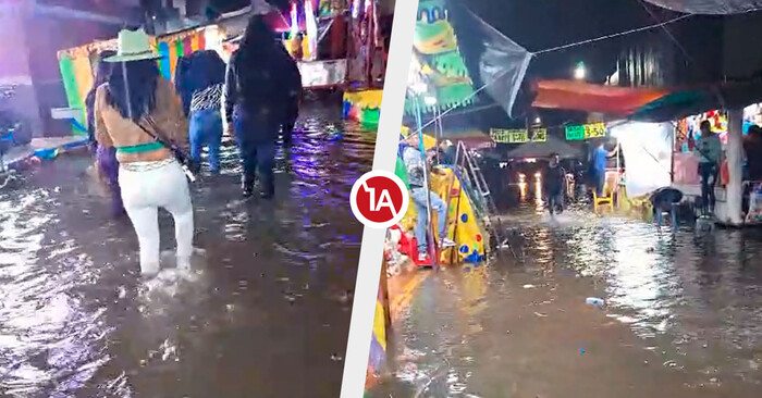 Aguacero inunda Uruapan en minutos