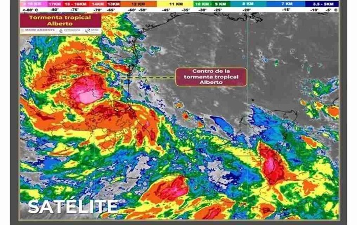 Alberto tocó tierra en las inmediaciones de Ciudad Madero, Tamaulipas