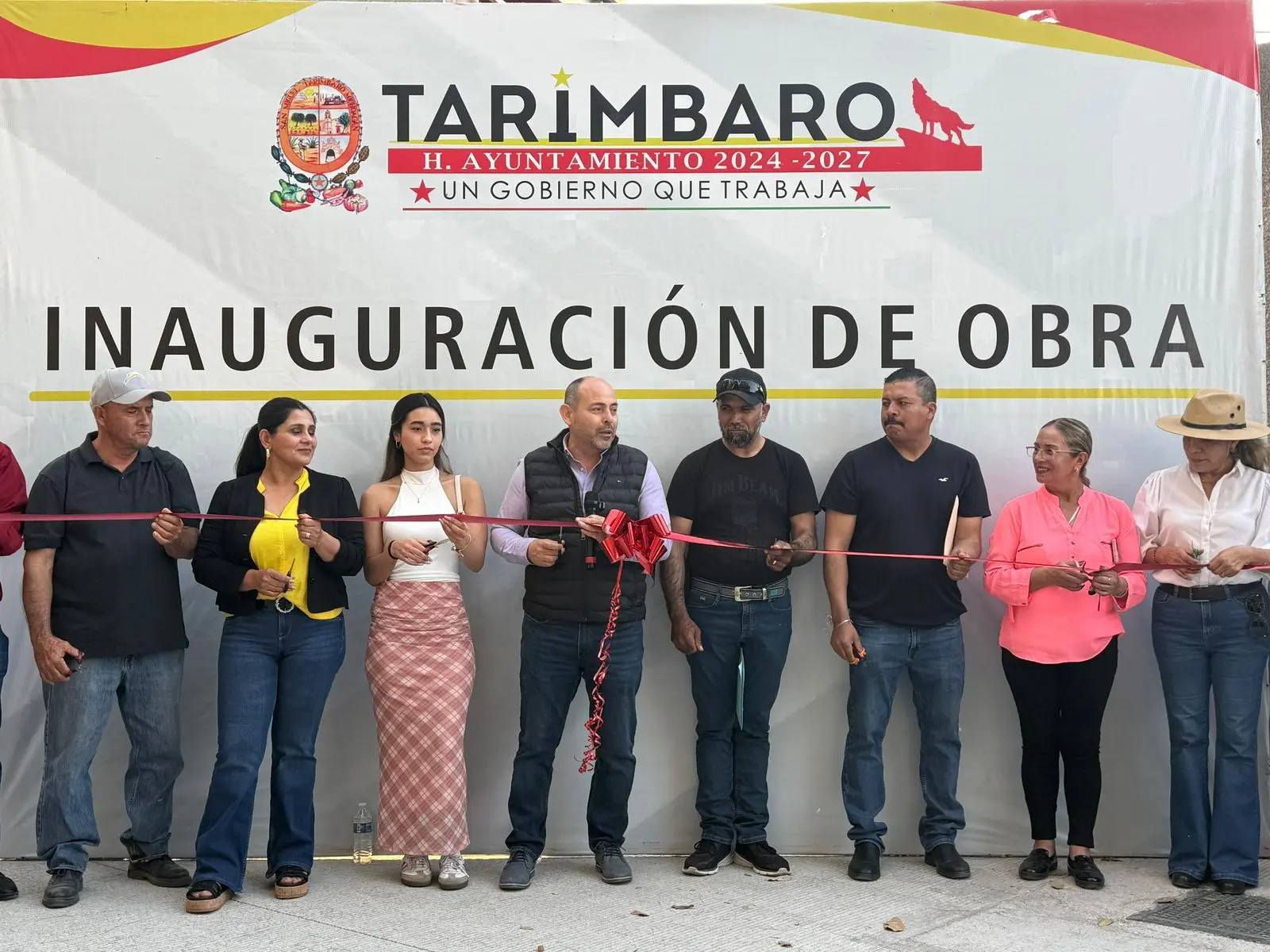 Alcalde Eric Gaona inaugura obra histórica en la Col. Miguel Hidalgo en Tarímbaro