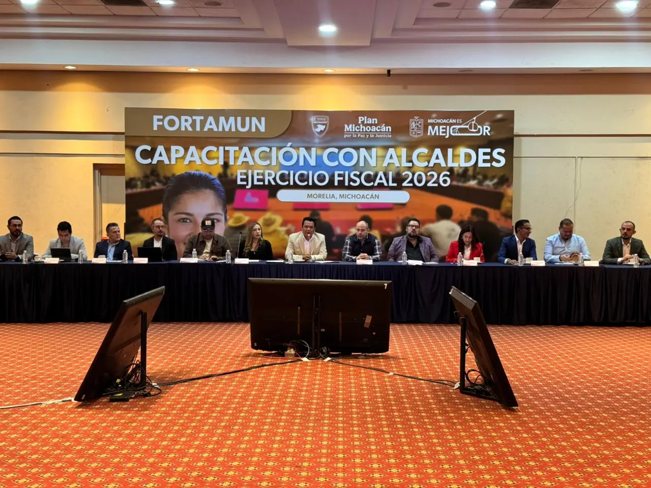 Alcaldes del PT y MC fortalecen coordinación para correcta aplicación del Fortamun en Michoacán: SESESP