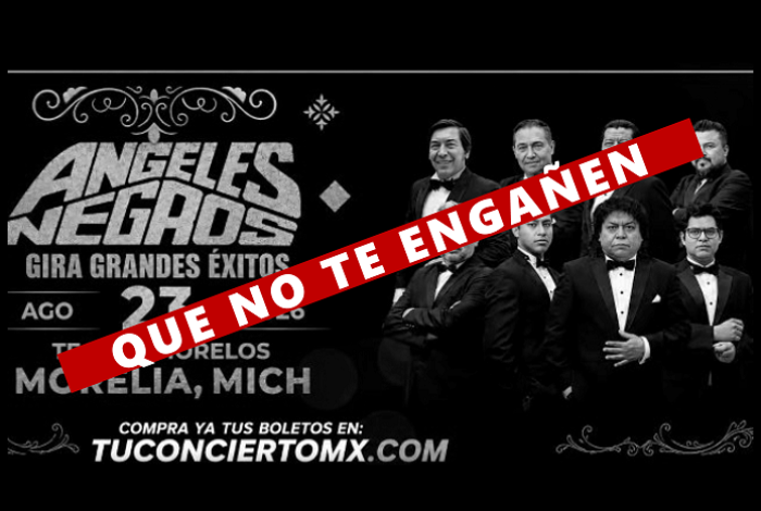 ¡Alerta de fraude! Teatro Morelos se deslinda de presunto concierto de Los Ángeles Negros en Morelia