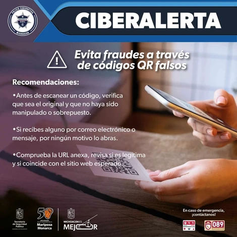 Alerta por fraudes mediante códigos QR: SSP