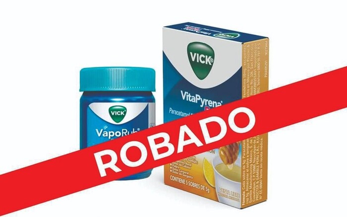 Alerta SSM por robo de Vaporub y VitaPyrena Forte