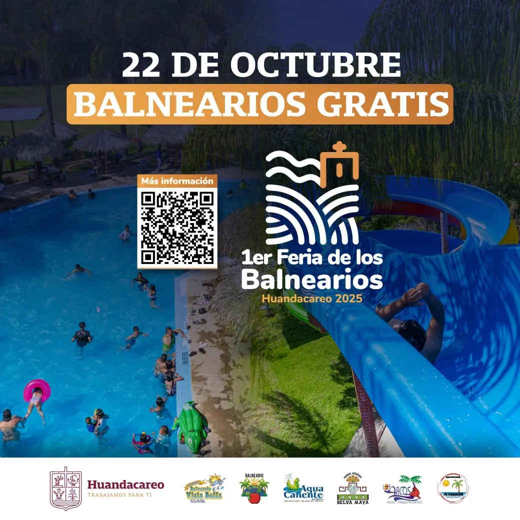 Alexis Velázquez invita a disfrutar del segundo día de la 1er Feria de los Balnearios en Huandacareo