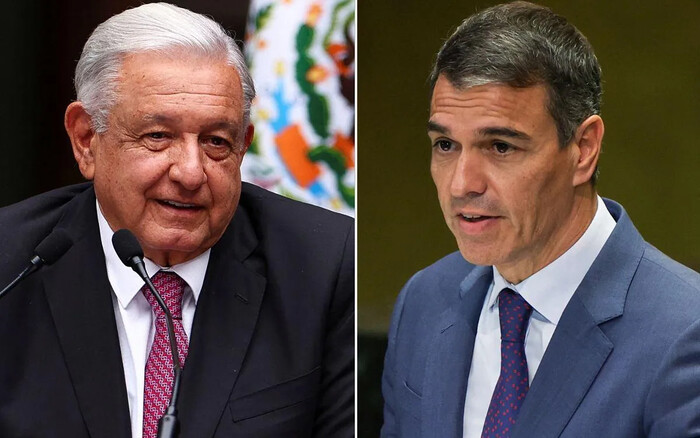 AMLO denuncia a Pedro Sánchez por desaire a Claudia Sheinbaum