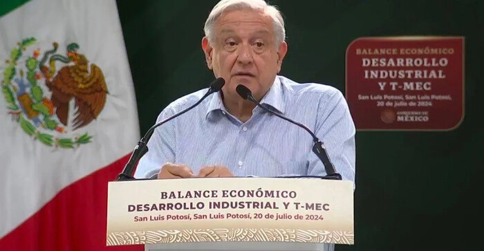 AMLO destaca inversión pública en México en balance del T-MEC