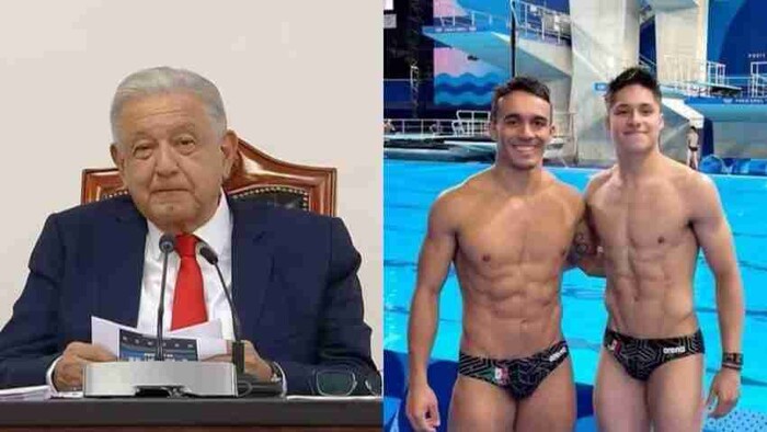 AMLO felicita a Olvera y Celaya por colgarse la plata en París 2024