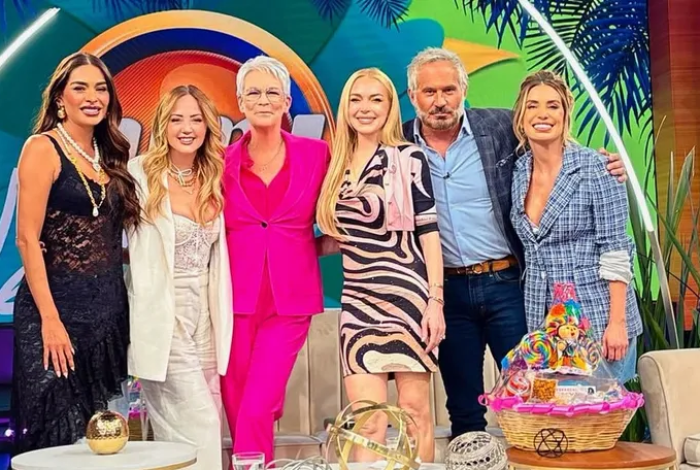 Andrea Legarreta desmiente rumores sobre actitudes de divas de Jamie Lee Curtis y Lindsay Lohan en programa Hoy