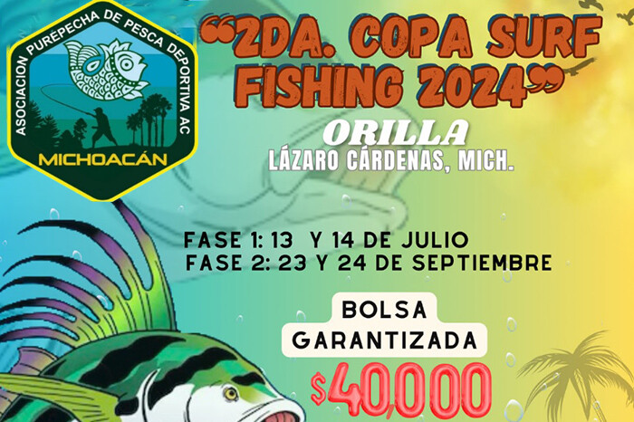 Anuncian Segunda Copa Surf Fishing 2024 en Lázaro Cárdenas