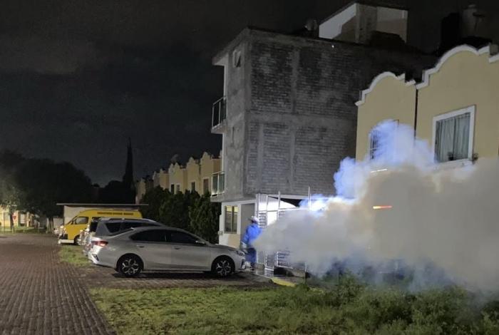 Aplica Gobierno de Morelia tres ciclos de fumigación en Hacienda Tiníjaro