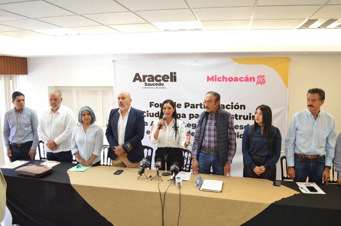 Araceli Saucedo presenta sus siete ejes legislativos rumbo al Senado