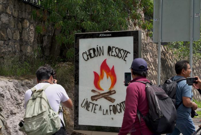 Arranca marcha de Cherán, en exigencia de seguridad para pueblos indígenas