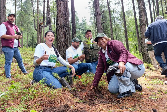 Arranca reforestación del área protegida de Los Azufres