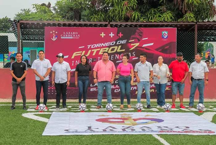 Arranca Torneo de Futbol 7 Inter-Tenencias en Lázaro Cárdenas