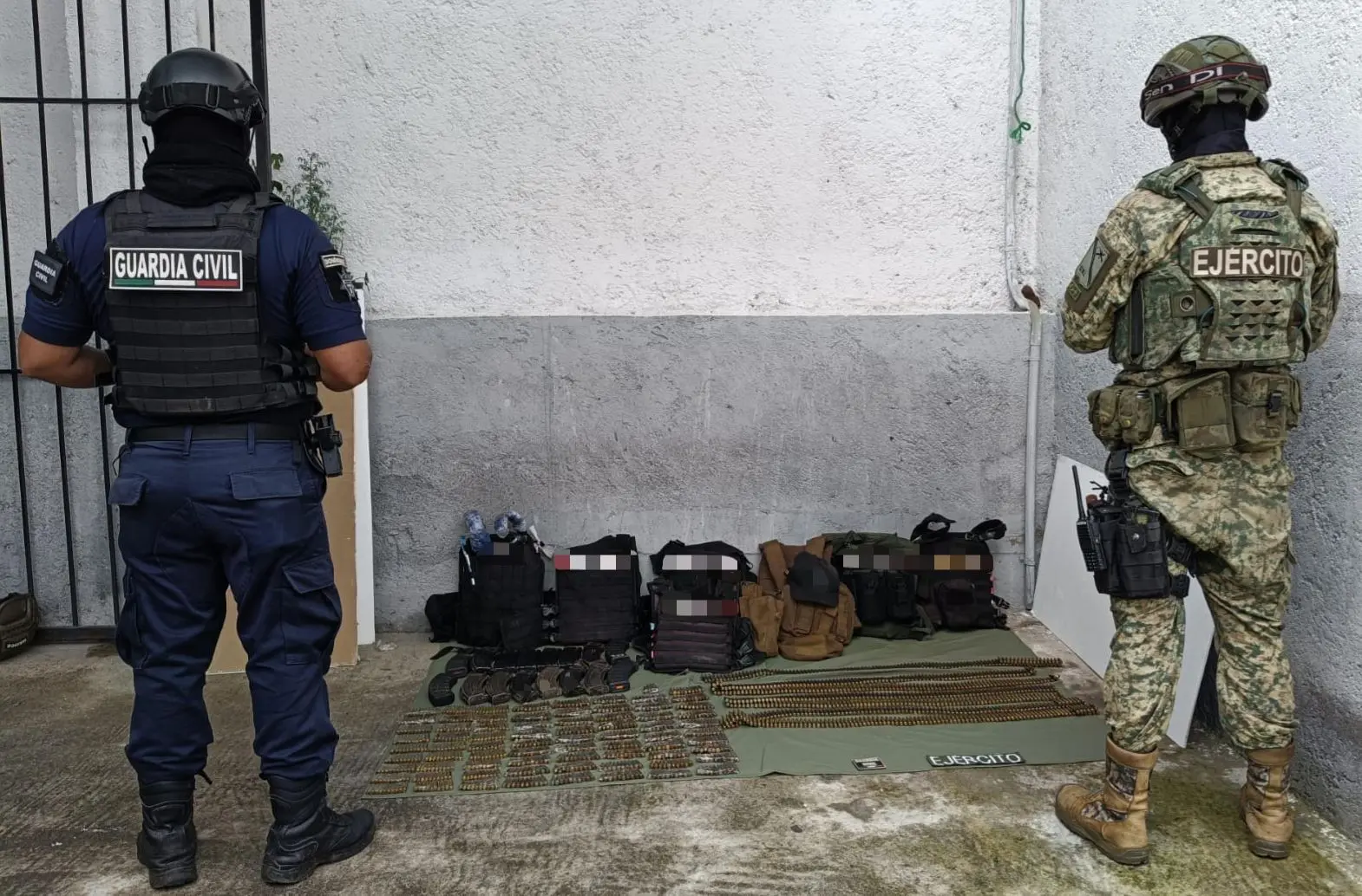 Asegura SSP mil 410 municiones de alto poder y chalecos alusivos a grupo delincuencial en Juárez