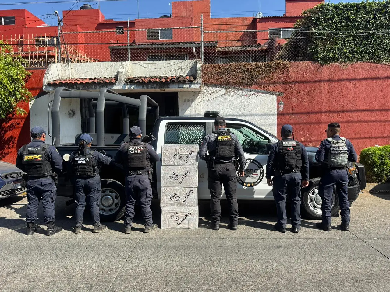 Asegurados 25.6 kilos de marihuana en la Central de Autobuses de Uruapan: SSP