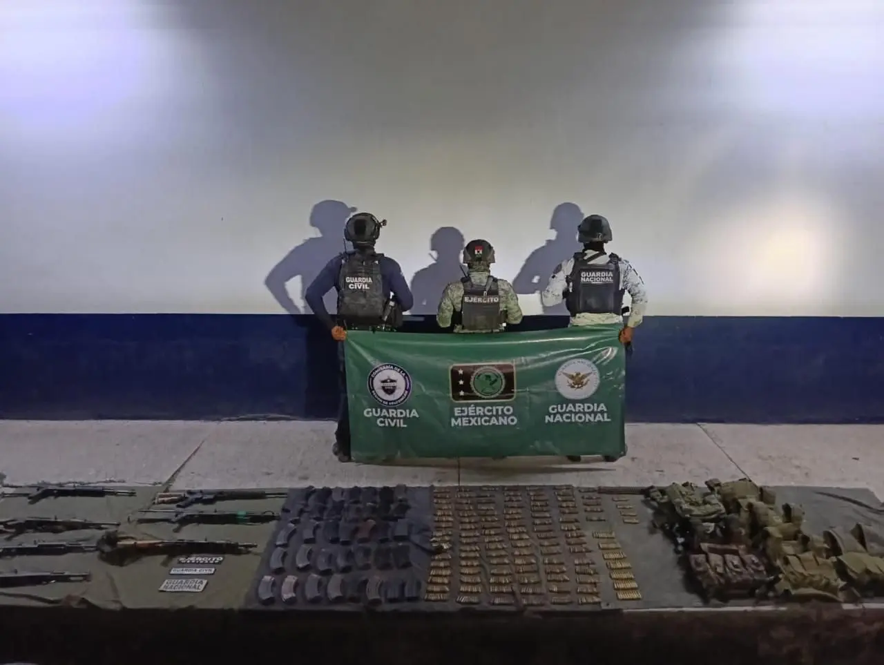 Asegurados en 2025 más de mil 600 explosivos y 700 armas: SSP