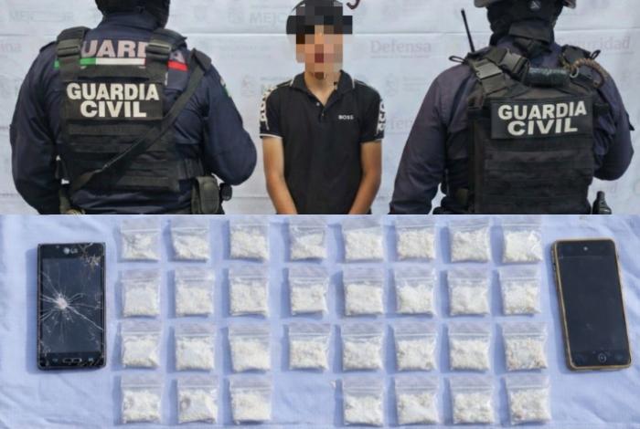 Aseguran a adolescente con droga en Aguililla, por posible vínculo con hechos violentos del domingo