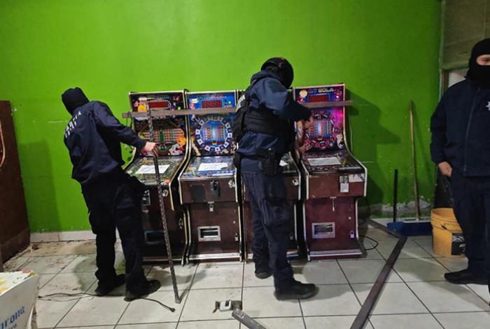 Aseguran en Maravatío 107 máquinas tragamonedas; crimen pierde más de 1.4 millones de pesos