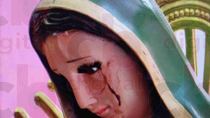 Aseguran feligreses que Virgen lloró nuevamente en Colonia Obrera