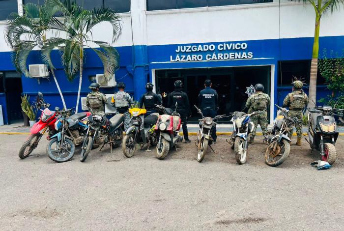 Aseguran nueve motocicletas en Caleta de Campos; cuatro eran robadas