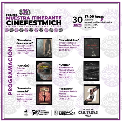 Asiste a la primera Muestra Itinerante Cinefestmich