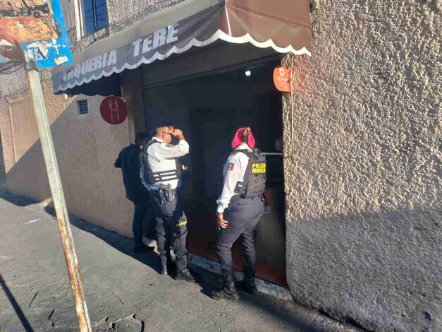 Atiende Policía Morelia flamazo provocado por fuga de gas en taquería