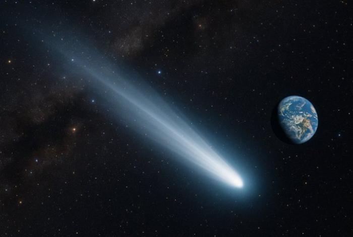 Atlas, cometa de otro sistema solar alcanza hoy el punto más cercano a la Tierra a 68 km por segundo