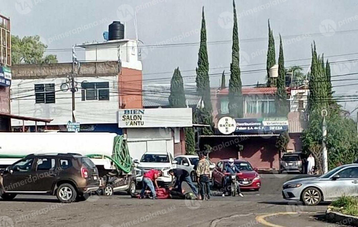 Atropellan a motociclista en la Morelia-Pázcuaro