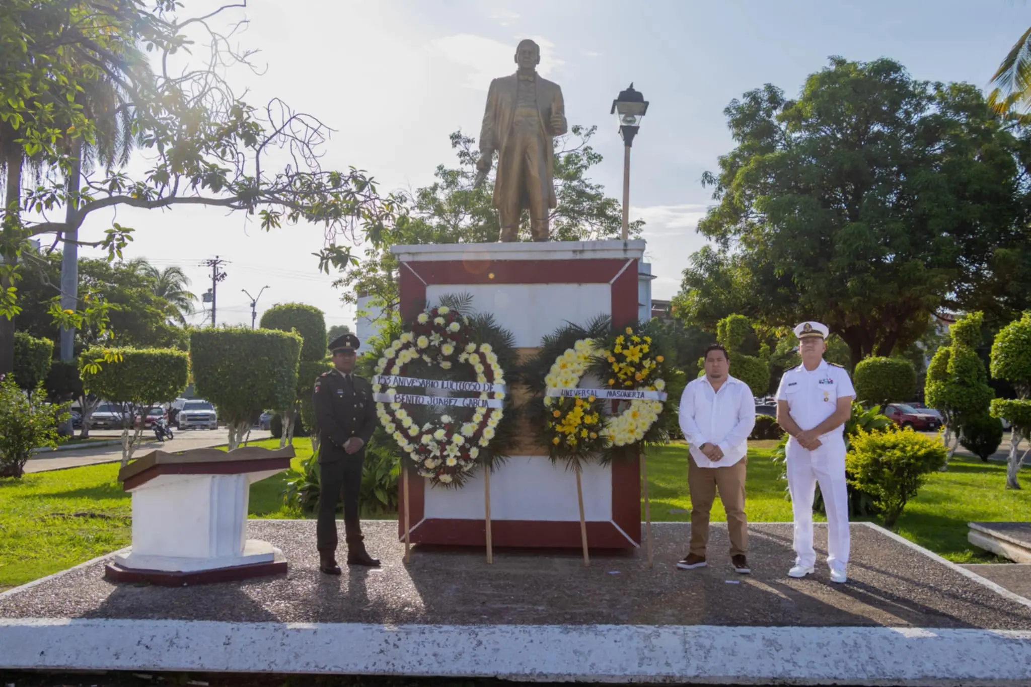 Autoridades Conmemoran el 153º Aniversario Luctuoso de Benito Juárez
