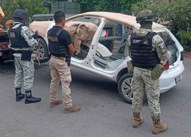 Autoridades desmantelan taller para blindar vehículos, del Cártel de Tepalcatepec