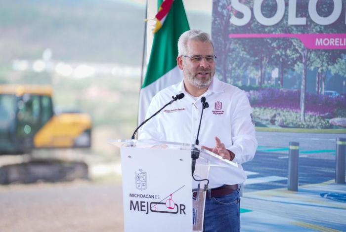 Av. Amalia Solórzano se amplía para conectar a tenencias de Jesús del Monte, Santa María y Morelos: Bedolla