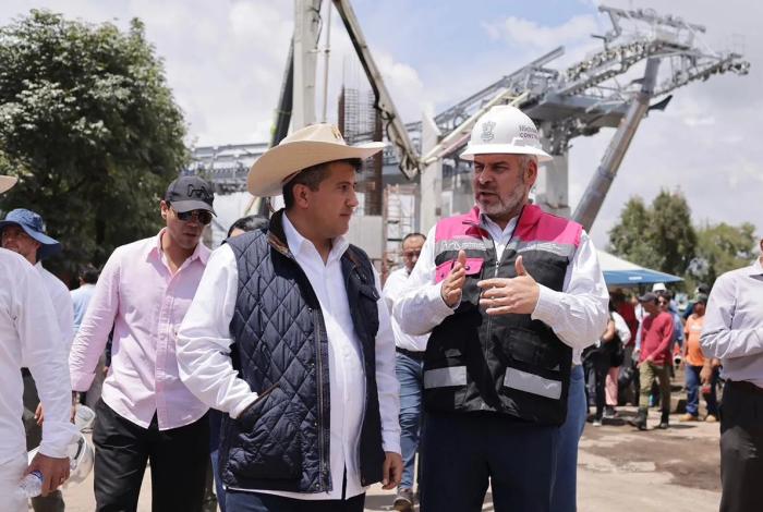 Avanza construcción del teleférico en Uruapan, supervisa Bedolla trabajos de infraestructura