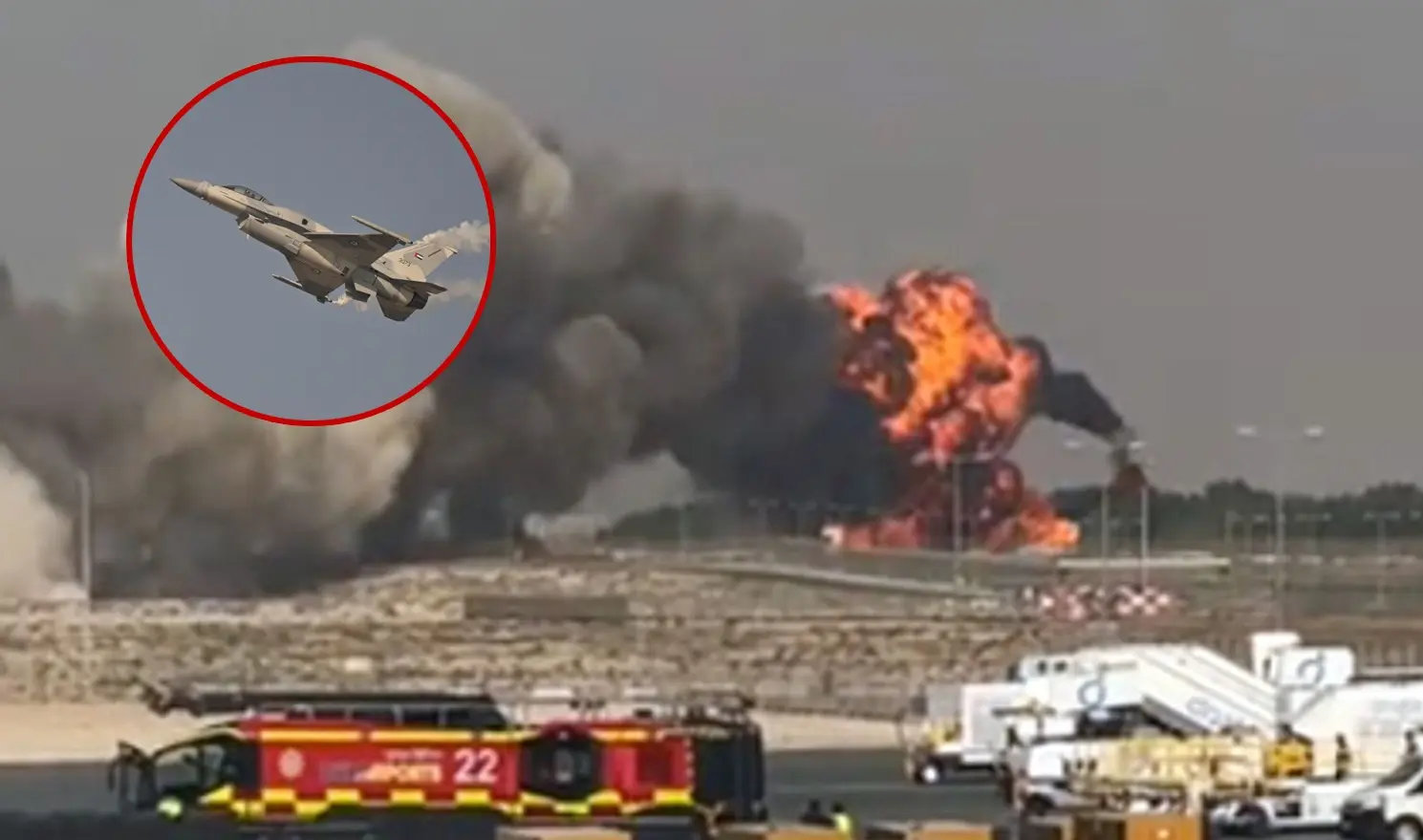 Avión del ejército indio se desploma durante exhibición aérea en Dubái; muere el piloto | VIDEO