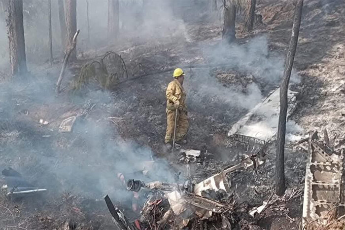 Avioneta caída en Quitupan salió de Tepalcatepec e iba a Guadalajara; murieron 7 personas