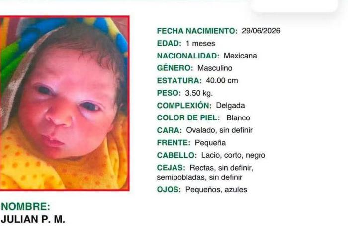 Ayúdanos a encontrar a Julián, tiene un mes de nacido