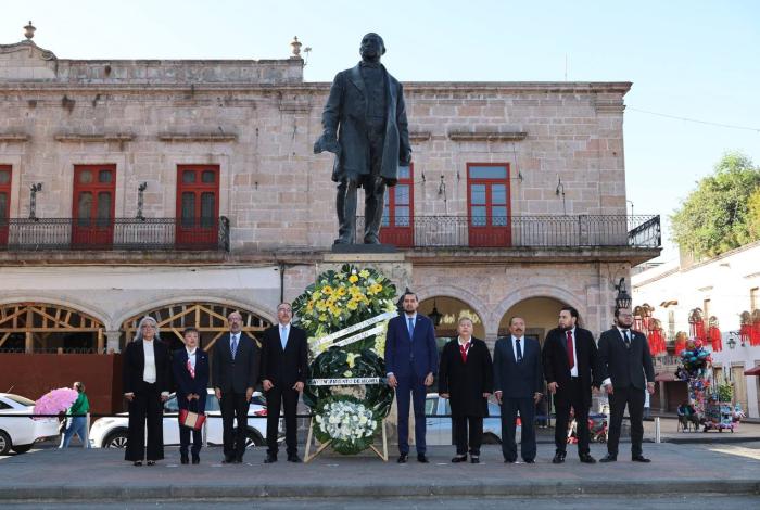 Ayuntamiento de Morelia conmemora CCXX Aniversario del Natalicio de Benito Juárez