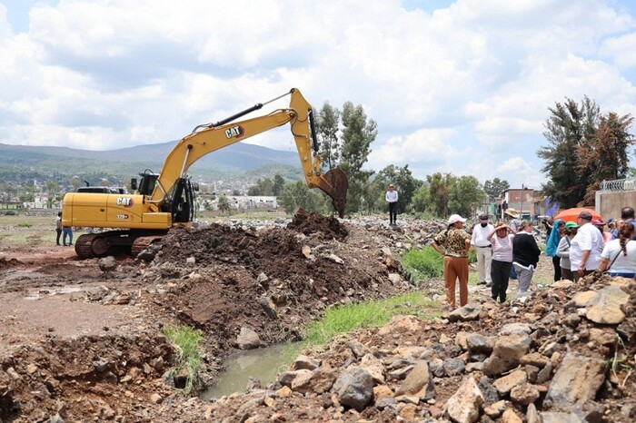 Ayuntamiento de Morelia interviene cárcamo en la colonia Las Águilas