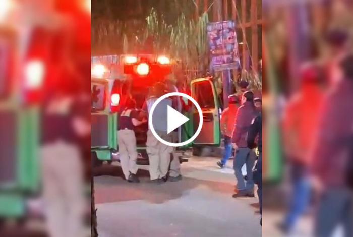 Bal3an a vigilante del bar Patria Mía en Uruapan