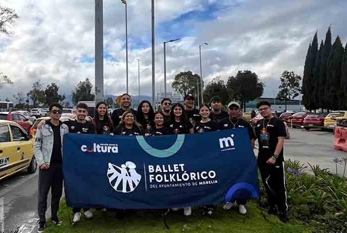 Ballet Folklórico del Ayuntamiento de Morelia arriba a Ibagué, Colombia