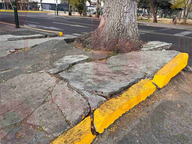 Banqueta en avenida Ventura Puente representa un peligro para la ciudadanía de Morelia