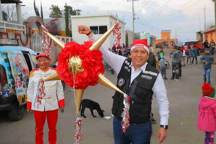 Barragán el diputado de Morelia que más apoyó a las colonias este diciembre