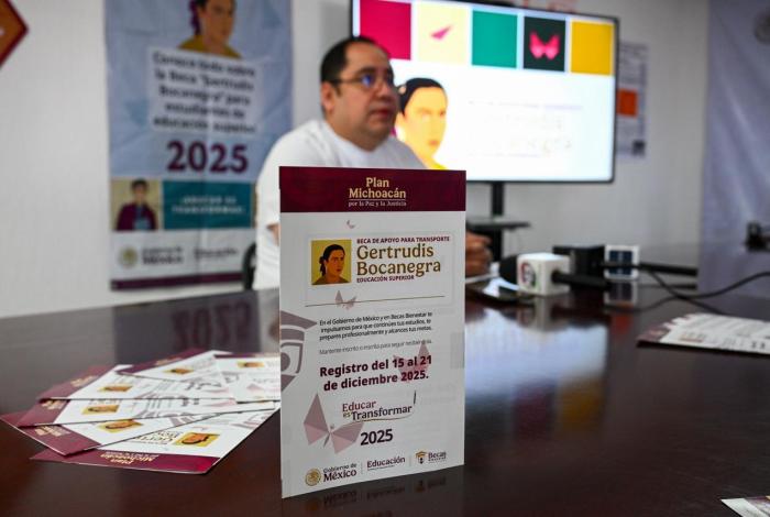 Beca Gertrudis Bocanegra, para más de 90 mil beneficiarios en Michoacán